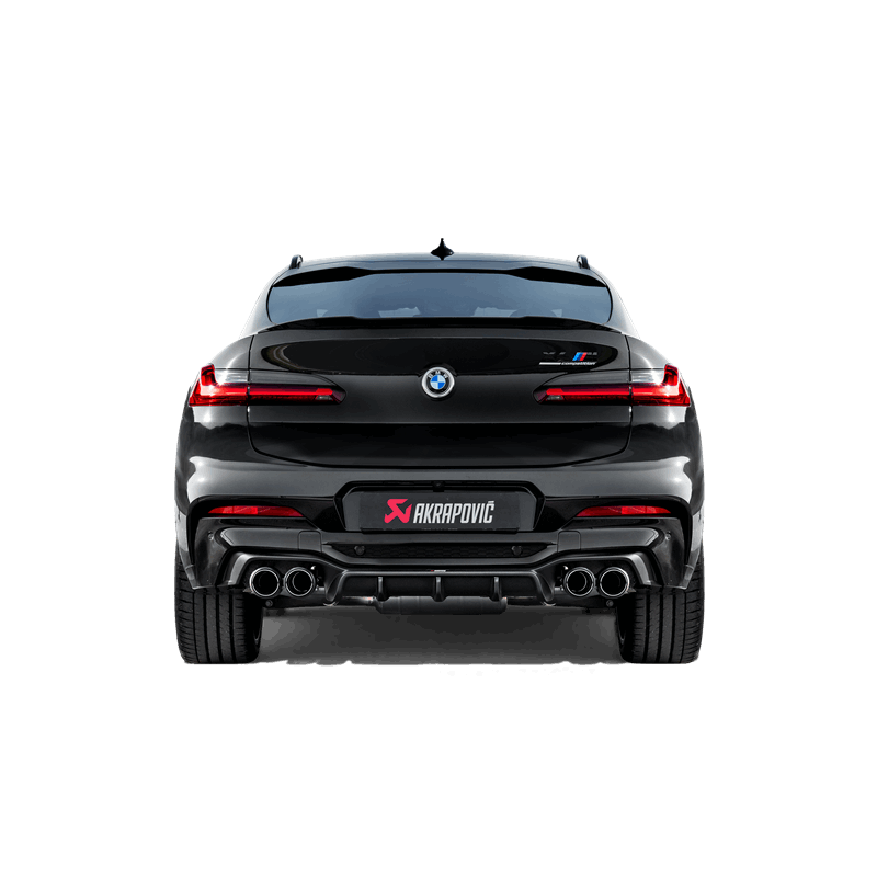 Akrapovic 2019+ BMW X4M Rear Carbon Fiber Diffuser - High Gloss - Burkken Auto Parts