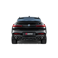 Akrapovic 2019+ BMW X4M Rear Carbon Fiber Diffuser - High Gloss - Burkken Auto Parts