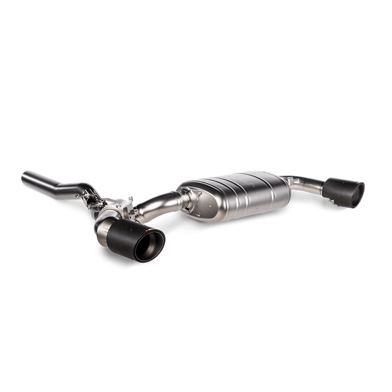 Akrapovic 2020+ BMW M135i / 2020 X2 M35i / Mini Clubman All4 Slip-On Line (Titanium) w/Carbon Tips - Burkken Auto Parts