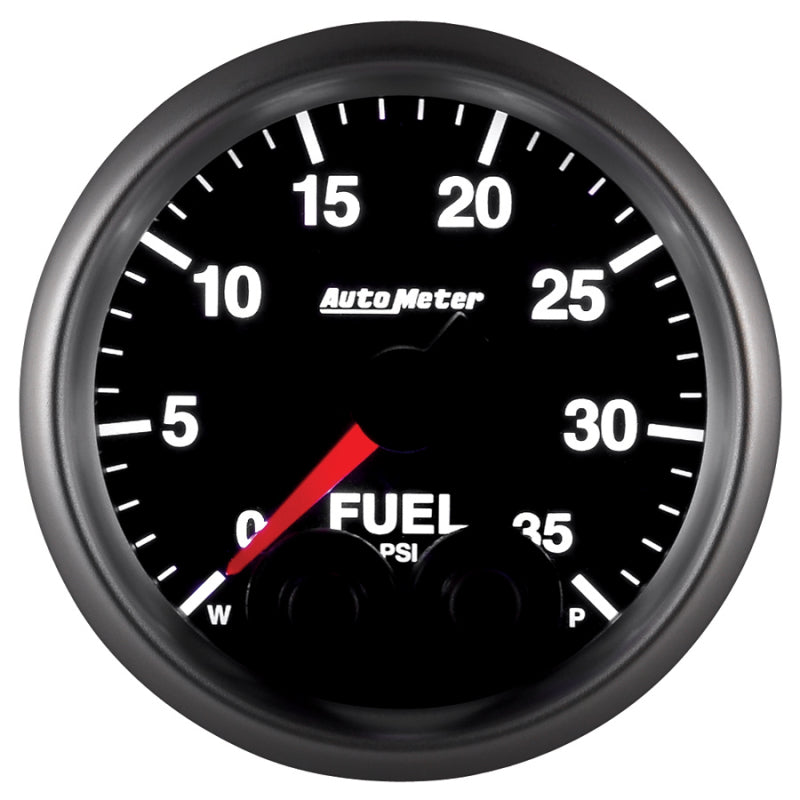 Autometer Elite 2-1/16in 0-35 PSI Fuel Pressure Stepper Motor w/ Peak & Warn - Burkken Auto Parts