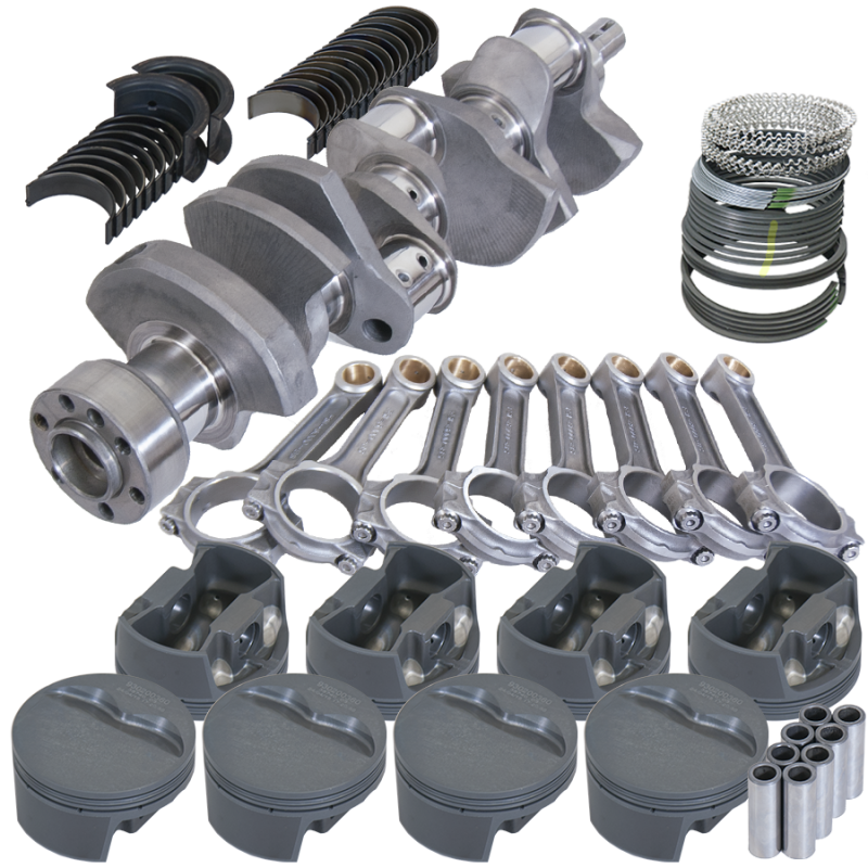 Eagle Chevy LT1 350 1Pc 3.480in Crank 6.000in I-Beam Rods -5cc 4.000in Pistons Rotating Assembly - Burkken Auto Parts
