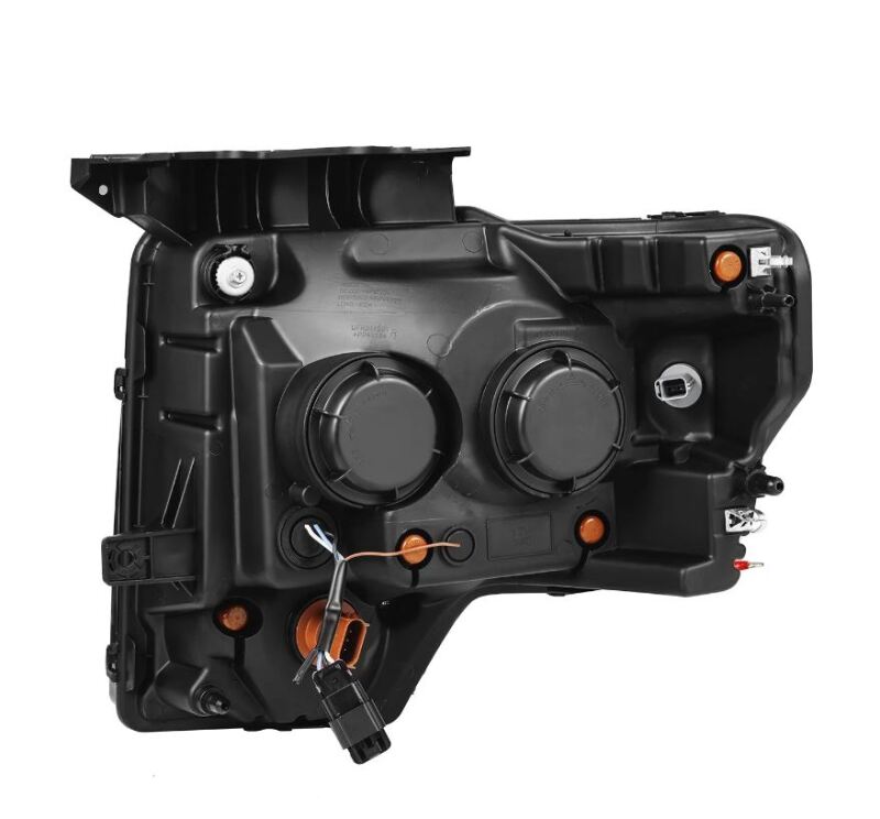 AlphaRex 09-14 Ford F-150 PRO-Series Projector Headlights Plank Style Chrm w/Activ Light/Seq Signal - Burkken Auto Parts