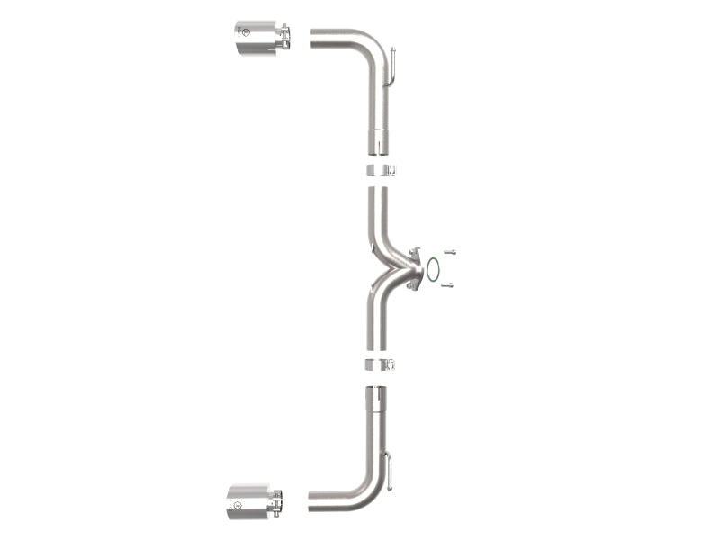 aFe Takeda 2-1/2in 304 SS Axle-Back Exhaust w/ Polished Tips 14-18 Mazda 3 L4 2.0L/2.5L - Burkken Auto Parts