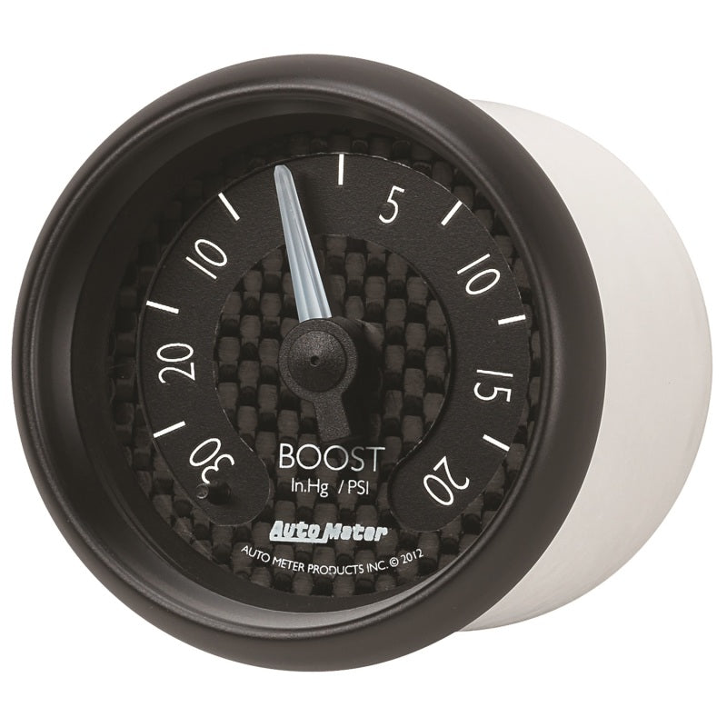 Autometer GT Series 52mm Mechanicl 30 In Hg/20 psi Vacuum/Boost Gauge - Burkken Auto Parts