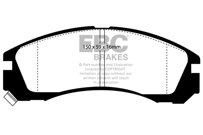 EBC 91-96 Dodge Stealth 3.0 2WD Greenstuff Front Brake Pads - Burkken Auto Parts