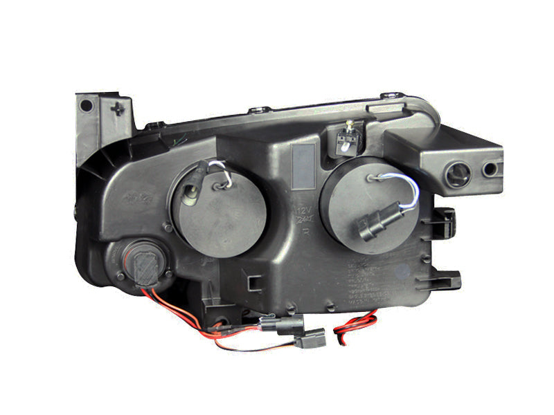 ANZO 2006-2010 Dodge Charger Projector Headlights w/ Halo Chrome - Burkken Auto Parts