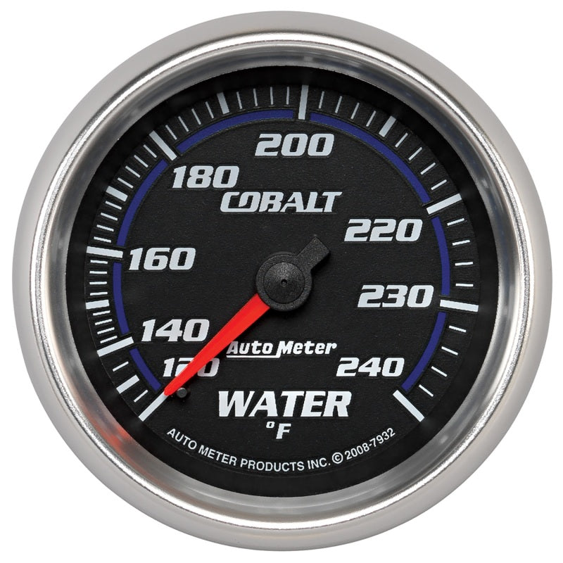 Autometer Cobalt 66mm 120-240 Degree F Mechanical Water Temperature Gauge - Burkken Auto Parts