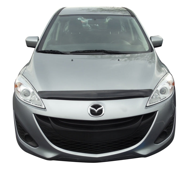 AVS 12-14 Mazda 5 Carflector Low Profile Hood Shield - Smoke - Burkken Auto Parts