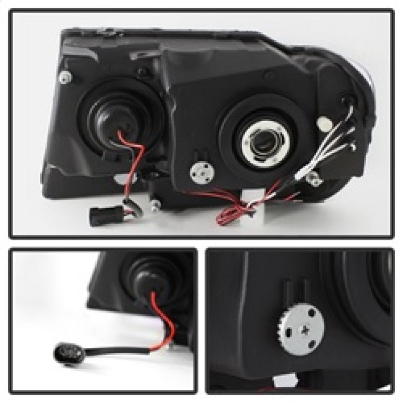 Spyder Jeep Grand Cherokee 99-04 Projector Headlights LED Halo LED Chrm - PRO-YD-JGC99-HL-C - Burkken Auto Parts