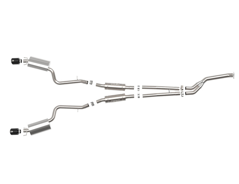 aFe POWER Takeda 16-17 Lexus IS200t L4-2.0L (t) 2.5in-3in 304 SS CB Exhaust w/ Black Tips - Burkken Auto Parts