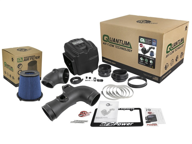 aFe Quantum Pro 5R Cold Air Intake System 11-16 GM/Chevy Duramax V8-6.6L LML - Oiled - Burkken Auto Parts