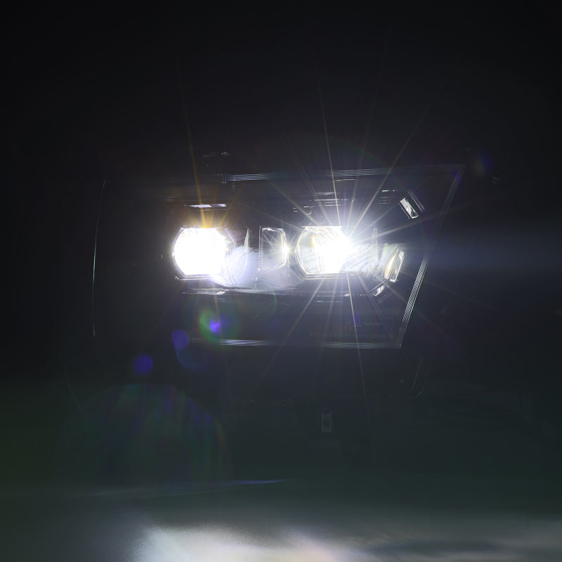 AlphaRex 19-22 Ram 1500 LUXX LED Projector Headlights Alpha Black - Burkken Auto Parts