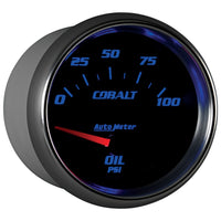 Autometer Cobalt 66.7mm 0-100 PSI Oil Pressure Gauge - Burkken Auto Parts