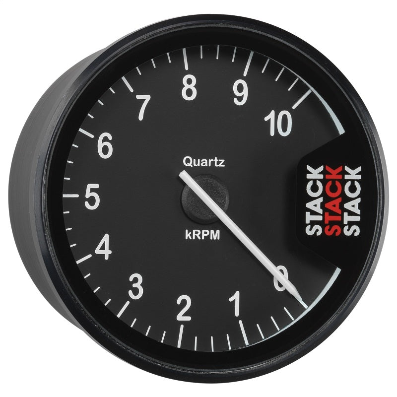 Autometer Stack Clubman Tachometer 80mm 0-10K RPM - Black - Burkken Auto Parts