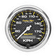 Autometer Carbon Fiber 85.7mm 190 KPH Range Speedometer Elect. Programmable Gauge - Burkken Auto Parts