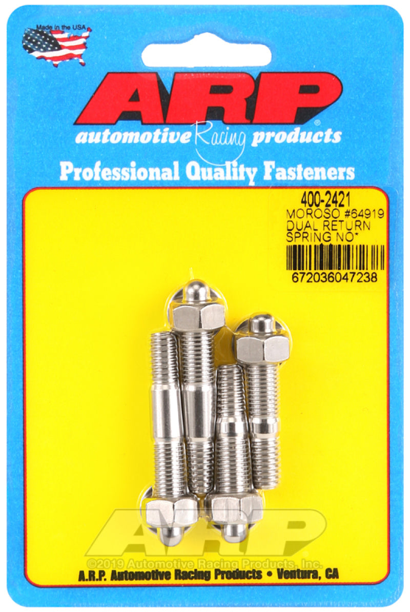 ARP Moroso 64919 Dual Return Spring no Spacer Plate SS Carb Stud Kit - Burkken Auto Parts