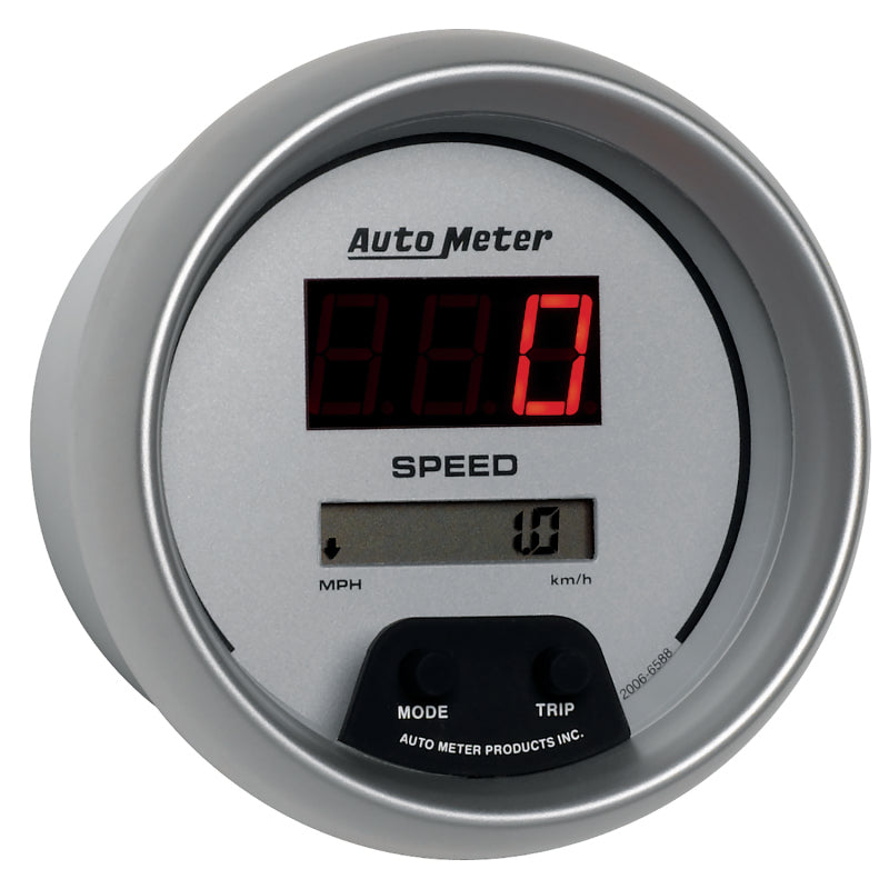 Autometer Ultra-Lite 3 3/8in 160 MPH Digital Speedo Gauge - Burkken Auto Parts