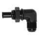 DeatschWerks 10AN Male Flare Bulkhead to 1/2in Hose Barb 90-Degree