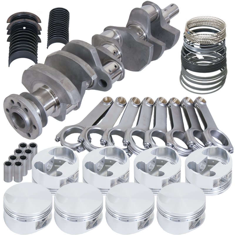 Eagle Chevy 454 4.000in Crank 6.385in H-Beam -3cc Flat Top 4.280in Pistons Rotating Assembly - Burkken Auto Parts