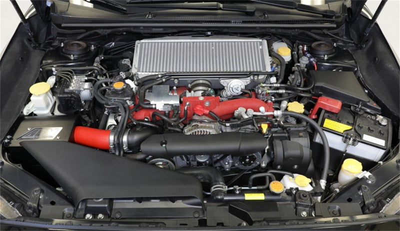 AEM 2018 Subaru WRX STI 2.5L H4 F/I Cold Air Intake System - Wrinkle Red - Burkken Auto Parts