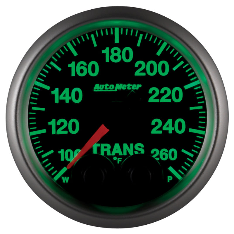 Autometer Elite 52mm 100-260 Degress F Trans Temperature Peak and Warn Gauge w/ Electonic Control - Burkken Auto Parts