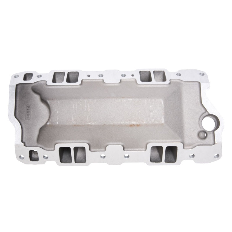 Edelbrock Manifold SBC Performer Air Gap Black - Burkken Auto Parts