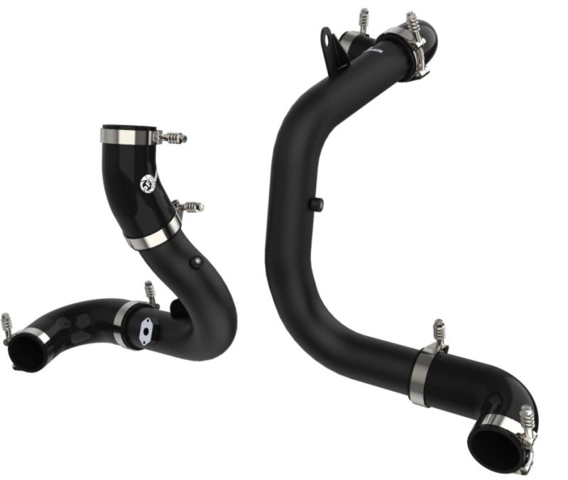 aFe BladeRunner 15-20 VW GTI (MKVII) L4-2.0L (t) Aluminum Hot and Cold Charge Pipe Kit Black - Burkken Auto Parts
