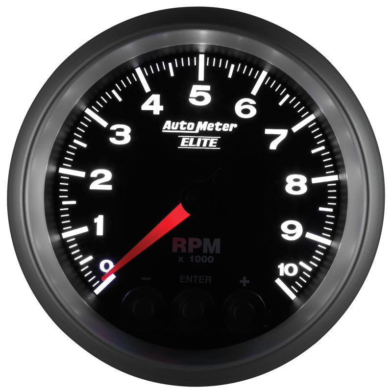 Autometer Street Progressive Shift Light 85.7mm Tachometer 0-10,000 RPM - Burkken Auto Parts