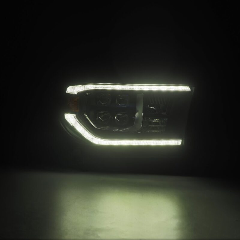 AlphaRex 07-13 Toyota Tundra / 08-17 Sequoia NOVA LED Proj HL Black w/Actv Light Seq. Sig + DRL - Burkken Auto Parts