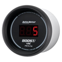 Autometer Black 52mm 30 In Hg.-Vac./30 PSI Digital Vacuum/Boost Gauge - Burkken Auto Parts