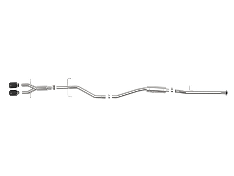 aFe Takeda 2.5in 304SS Cat-Back Exhaust System w/ Black Tips 17-20 Honda Civic Si Sedan I4 1.5L - Burkken Auto Parts