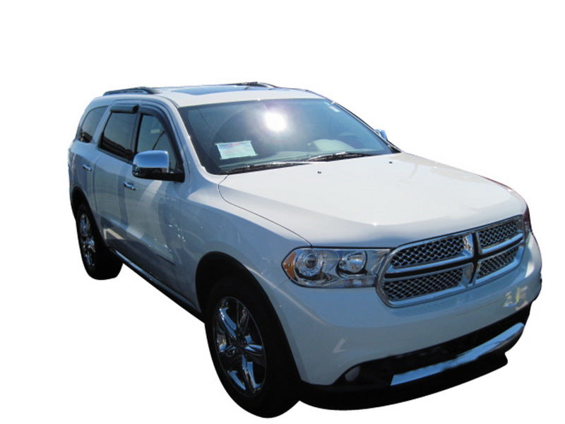 AVS 11-18 Dodge Durango Ventvisor Outside Mount Window Deflectors 4pc - Smoke - Burkken Auto Parts