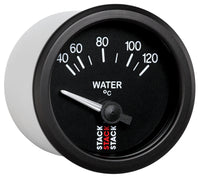 Autometer 52mm Stack Instruments 40-120 Degree C Electric Water Temperature Gauge - Black - Burkken Auto Parts