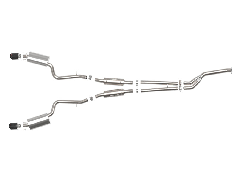 aFe POWER Takeda 16-17 Lexus IS200t L4-2.0L (t) 2.5in-3in 304 SS CB Exhaust - Carbon Fiber - Burkken Auto Parts