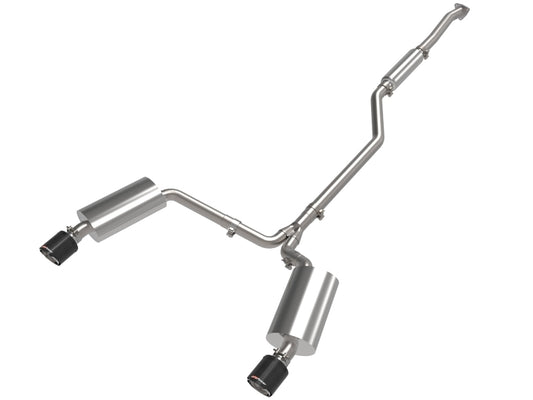 aFe 09-14 Acura TSX L4 2.4L Takeda 2-1/2in to 2-1/4in 304 SS Cat-Back Exhaust System w/ CF Tips - Burkken Auto Parts