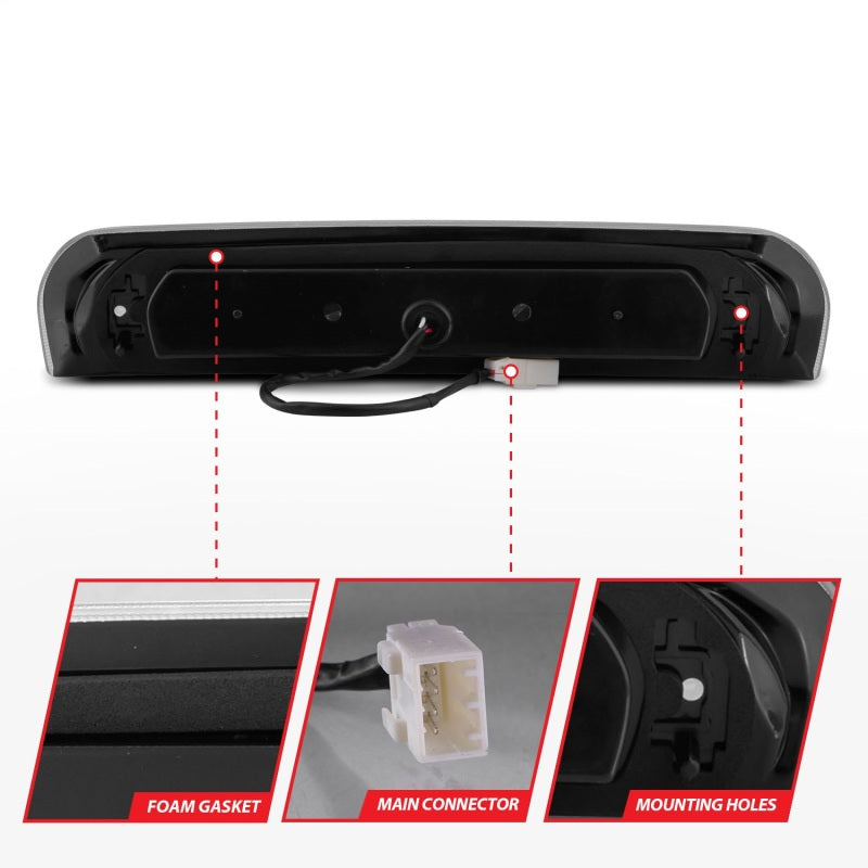 ANZO 2002-2008 Dodge Ram 1500 LED 3rd Brake Light Smoke B - Series - Burkken Auto Parts