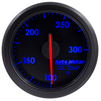 Autometer Airdrive 2-1/6in Oil Temp Gauge 100-300 Degrees F - Black - Burkken Auto Parts