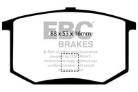 EBC 75-80 Lotus Esprit 2.0 Greenstuff Rear Brake Pads - Burkken Auto Parts