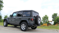 Corsa 2018-2025 Jeep Wrangler JL 2.5in Dual Rear Turn Down Exit Black Touring Axle-Back Exhaust - Burkken Auto Parts
