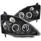 ANZO 2002-2004 Honda Civic Projector Headlights w/ Halo Black - Burkken Auto Parts