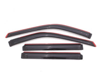 AVS 11-18 Ford Explorer Ventvisor In-Channel Front & Rear Window Deflectors 4pc - Smoke - Burkken Auto Parts