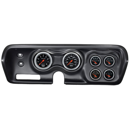 Autometer Sport-Comp 71-74 Charger/ GTX/ Road Runner Dash Kit 6pc Tach/MPH/Fuel/Oil/WTMP/Volt - Burkken Auto Parts