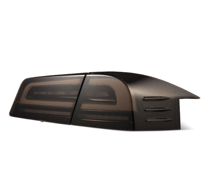 AlphaRex 12-21 Tesla Model S LUXX-Series LED Tail Lights - Black - Burkken Auto Parts