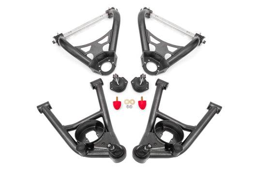 BMR 64-72 A-Body Non-Adj A-Arm Kit - Black Hammertone - Burkken Auto Parts
