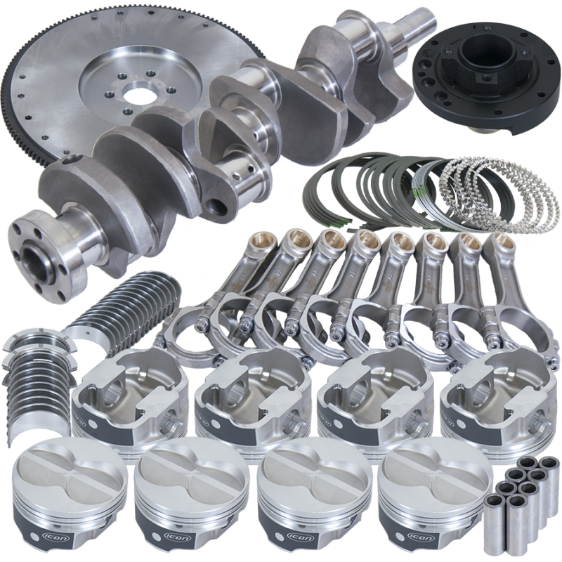 Eagle Ford 302 3.400in Crank 5.400in I-Beam Rods 4.000in Pistons 157 Tooth FW Balanced Assembly - Burkken Auto Parts