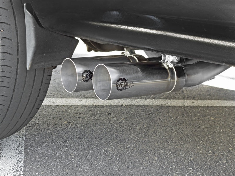 aFe Rebel Series CB Middle-Side Exit SS Exhaust w/ Polished Tips 09-16 GM Silverado/Sierra V6/V8 - Burkken Auto Parts