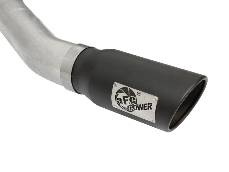 aFe Atlas Exhausts 4in Cat-Back Aluminized Steel Exhaust Sys 2015 Ford F-150 V6 3.5L (tt) Black Tip - Burkken Auto Parts
