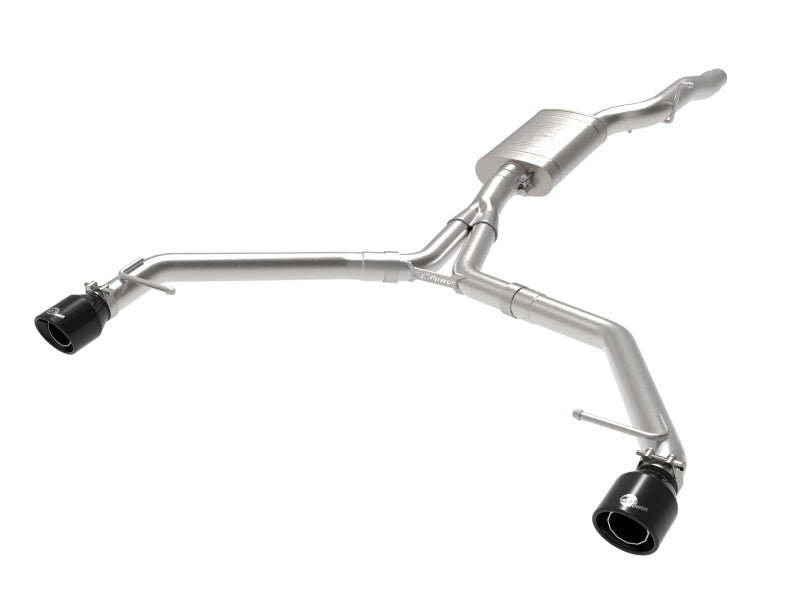 afe MACH Force-Xp 13-16 Audi Allroad L4 SS Axle-Back Exhaust w/ Black Tips - Burkken Auto Parts
