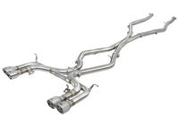 aFe MACH Force-Xp 3.5in. 304 SS C/B Exhaust w/o Muffler 15-18 BMW X5 M V8-4.4L (tt) - Polished Tip - Burkken Auto Parts
