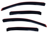AVS 10-18 Ford Taurus Ventvisor In-Channel Front & Rear Window Deflectors 4pc - Smoke - Burkken Auto Parts